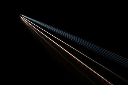 Lights of moving cars at night.の写真素材