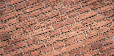 red brick with visible details. background or textureの写真素材
