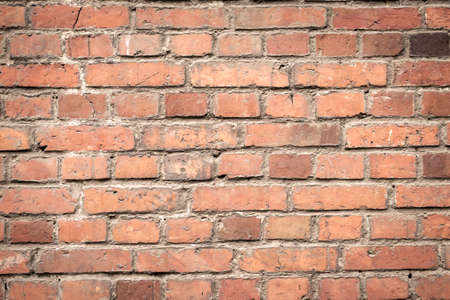 red brick with visible details. background or textureの写真素材