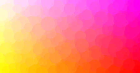 yellow red and purple background in circles