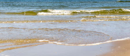 Sea waves against the sky. background or textureの写真素材
