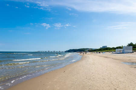 beach in Miedzyzdrojeの写真素材