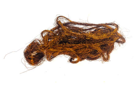 copper scrap on a white isolated background