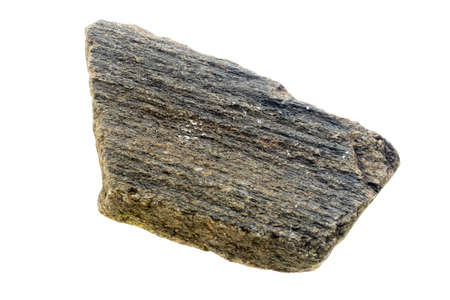 gray stone on the white isolated backgroundの写真素材