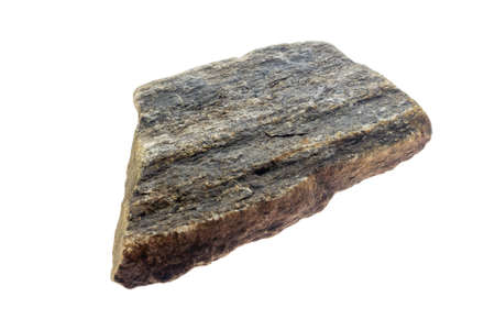 gray stone on the white isolated backgroundの写真素材