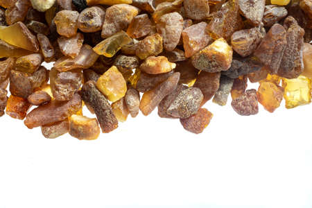 Baltic amber with visible details. background or texturaの写真素材