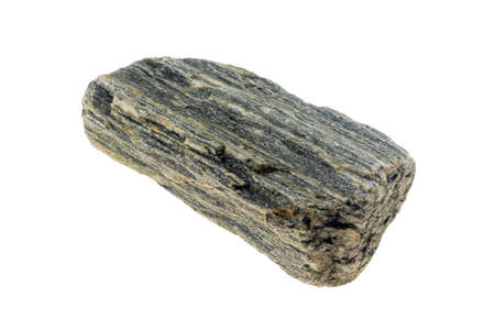 gray stone on the white isolated backgroundの写真素材