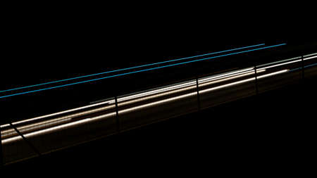 lights of cars with night. long exposureの写真素材