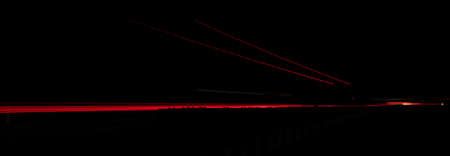 lights of cars with night. long exposureの写真素材