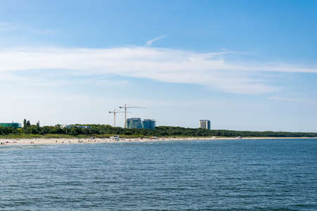 Miedzyzdroje, Poland -06.09.2021 - beach in Miedzyzdrojeのeditorial素材