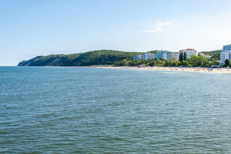 Miedzyzdroje, Poland -06.09.2021 - beach in Miedzyzdrojeのeditorial素材
