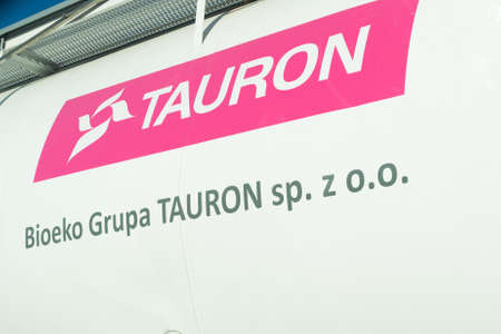Sosnowiec, Poland -28.10.2021- energy company Tauron in Sosnowiecのeditorial素材