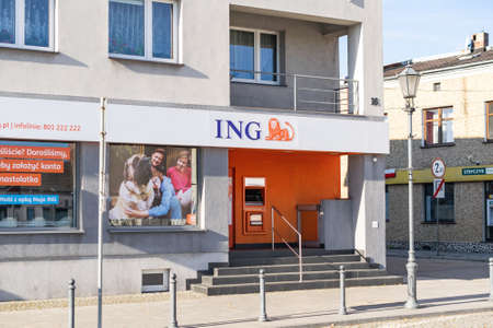 Siewierz, Poland -31.10.2021- Ing bank Slaski in Siewierzのeditorial素材