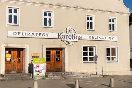 Siewierz, Poland -31.10.2021- Karolinal grocery store in Siewierzのeditorial素材