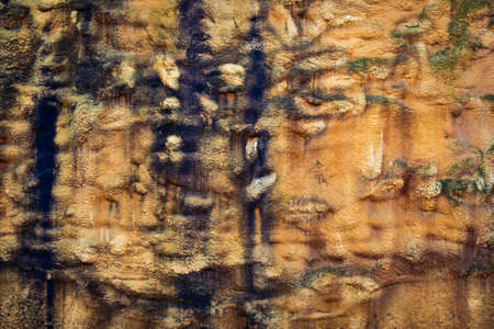 abstract orange and black background with visible detailsの写真素材