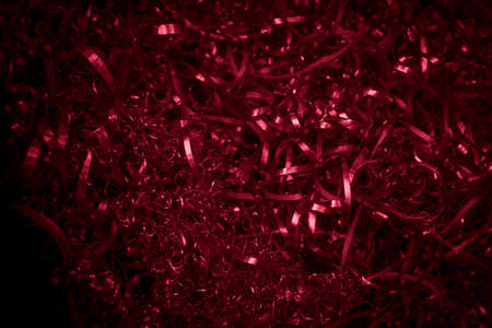 red steel shavings with visible details. background or textureの写真素材
