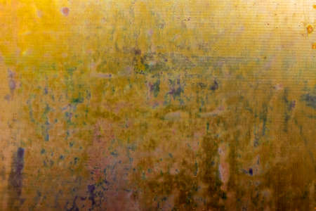 copper sheet with colorful. background or textura patternsの写真素材