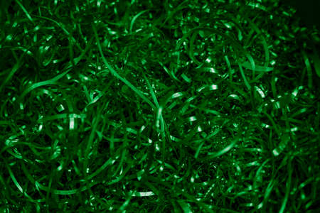 green steel shavings with visible details. background or textureの写真素材