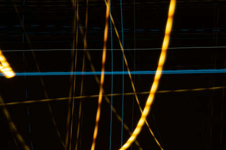 colored lines on a black background. texturaの写真素材