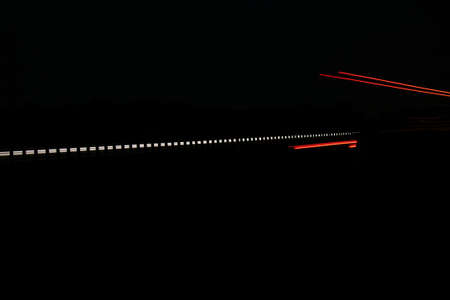 lights of cars with night. long exposureの写真素材