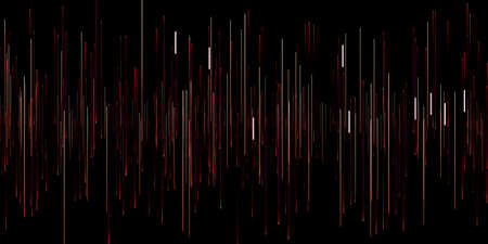 abstract red lines on a black backgroundの写真素材