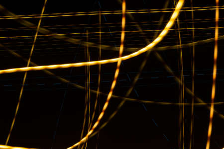 colored lines on a black background. texturaの写真素材