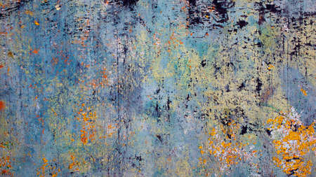 old wall painted with colored paint. background