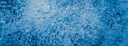 frozen water drops on a blue background