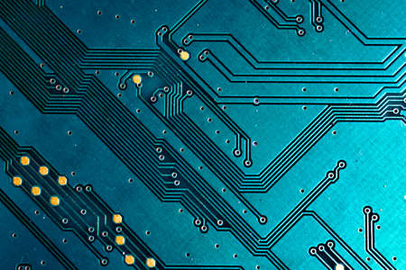 Modern Circuit Board Background Banner. background or texture