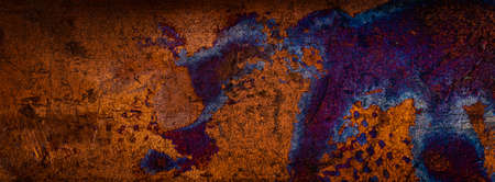 copper sheet with colorful. background or textura patterns