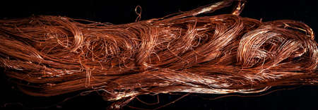 copper wires with visible details. background or texture