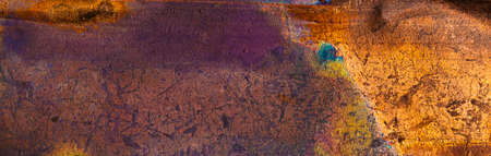 copper sheet with colorful. background or textura patternsの写真素材