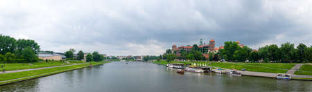 Krakow, Poland - June 17, 2022 - The Wawel Royal Castle in Krakow