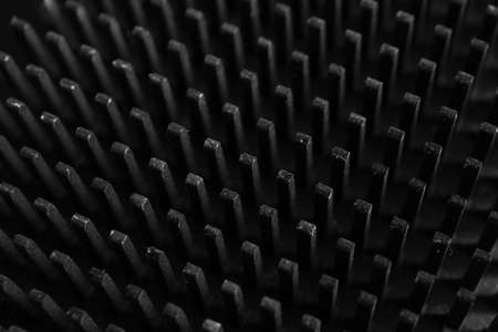 photo of the black aluminum heat sink