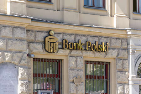 Krakow, Poland -22.06.2022- PKO Polish Bank in Krakowのeditorial素材