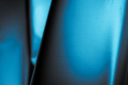 scratched blue metal sheet with visible texture. background
