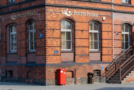 Sroda Wielkopolska, Poland - June 25, 2022 - the building of the Polish post office in Sroda...