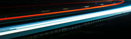 lights of cars with night. long exposure