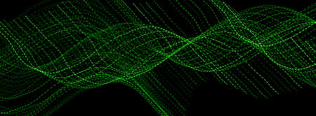 green lines on a black background texture