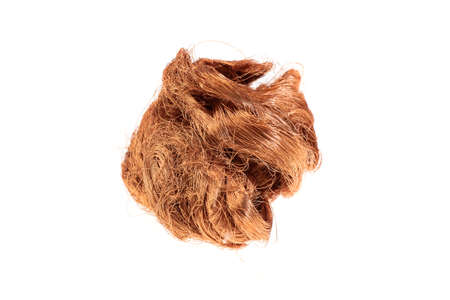 copper wires on a white isolated background