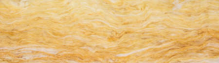 yellow mineral wool with a visible texture