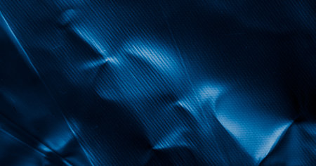scratched blue metal sheet with visible texture. backgroundの写真素材