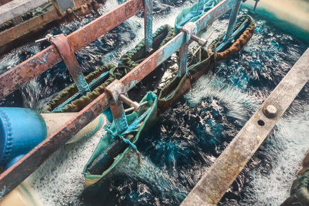 copper electroplating machine for printed circuit boardsの写真素材