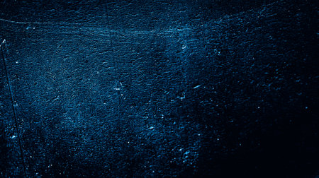 wall painted with blue paint with an interesting textureの写真素材
