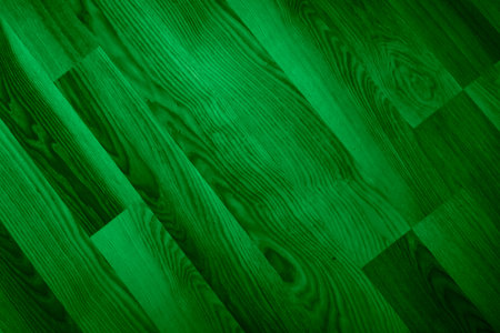green artificial floorboards with visible texture. backgroundの写真素材