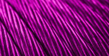 violet copper wires with visible details. background or textureの写真素材