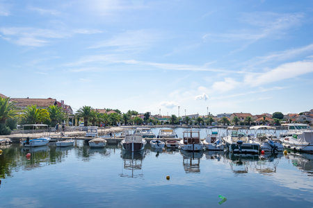 Bibinje, Croatia - 17/09. 2023 - marina in Bibinje, Croatiaのeditorial素材