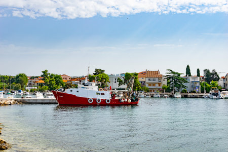 Zadar, Croatia - 18/09. 2023 - port in Croatian coastal city of Zadarのeditorial素材