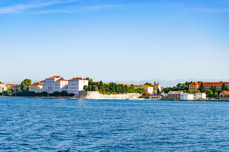 Croatian coastal city of Zadarの写真素材