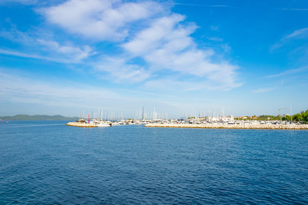 Croatian coastal city of Zadarの写真素材